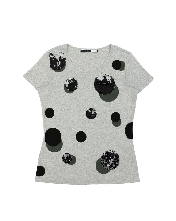 Printed Round Neck Short Sleeves T-shirt