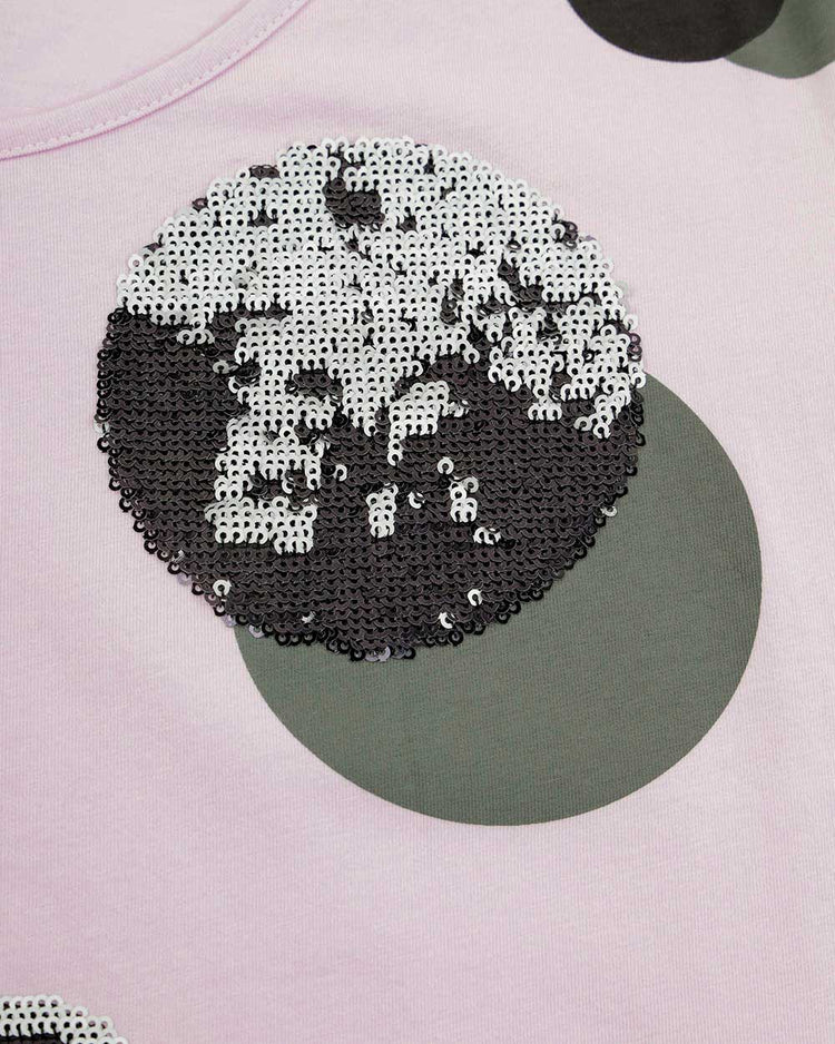 Printed Round Neck Short Sleeves T-shirt