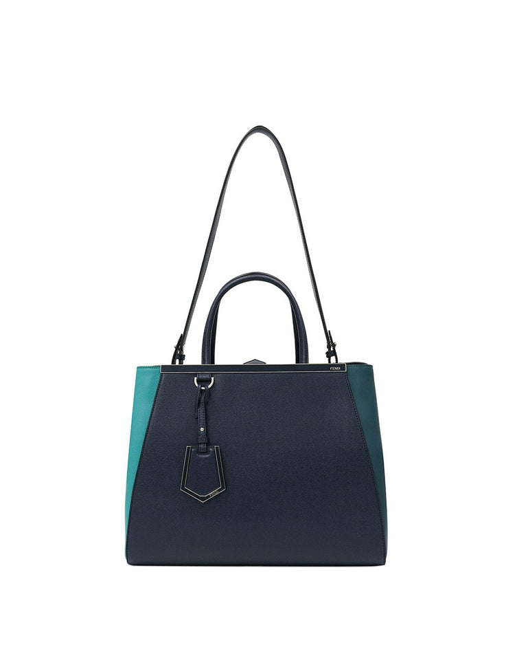 Color-block Leather Handbag - ISSI Outlet
