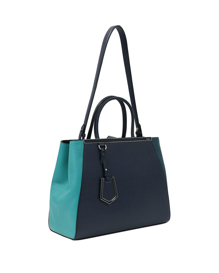 Color-block Leather Handbag - ISSI Outlet
