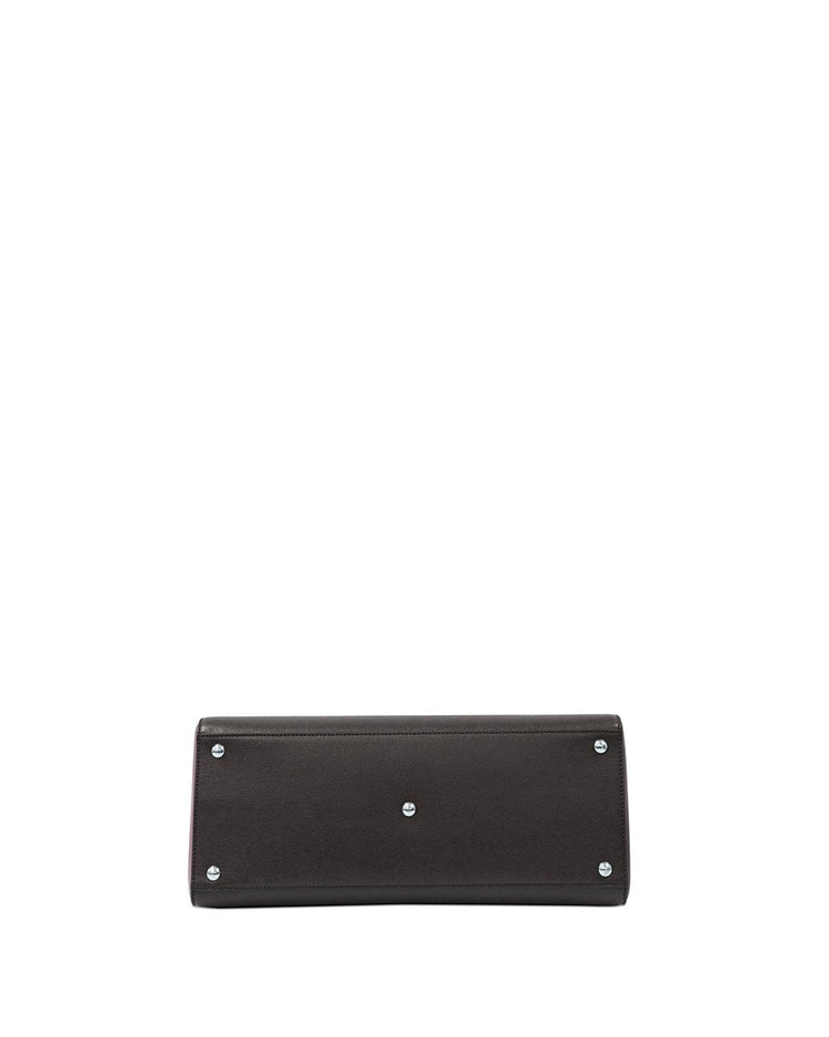 Color-block Leather Handbag - ISSI Outlet