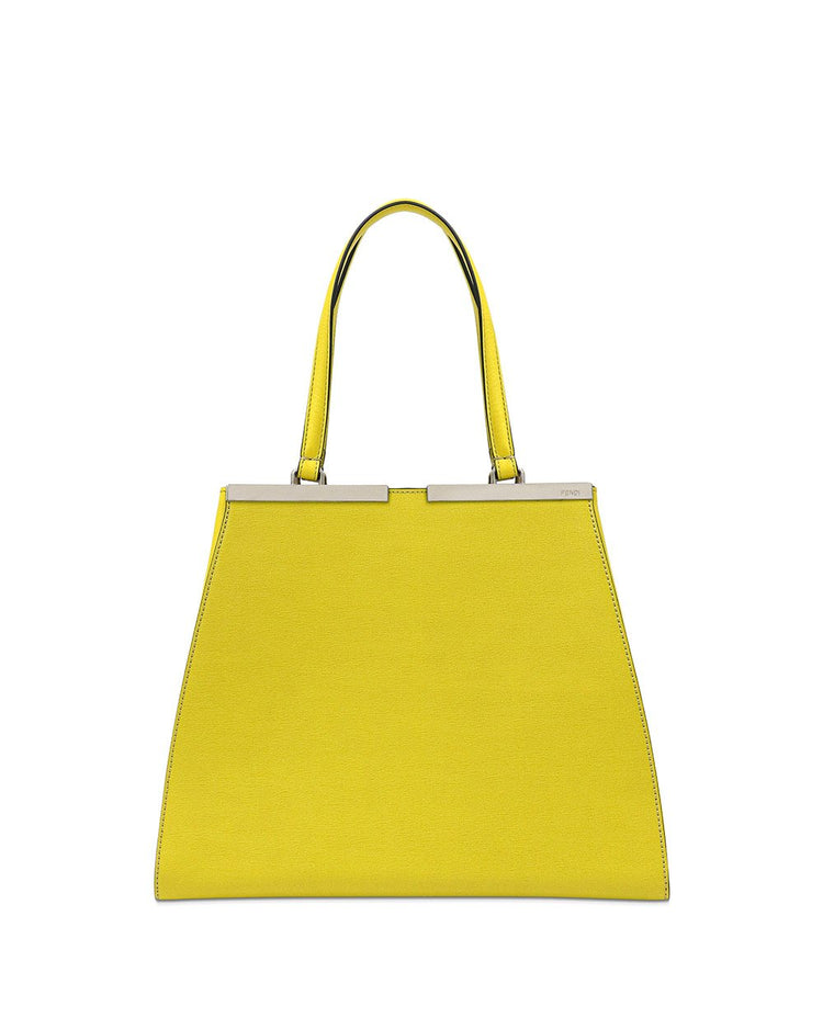 Plain Color Leather Shoulder Bag