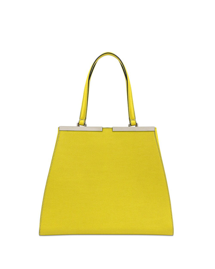 Plain Color Leather Shoulder Bag