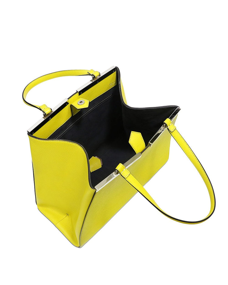 Plain Color Leather Shoulder Bag