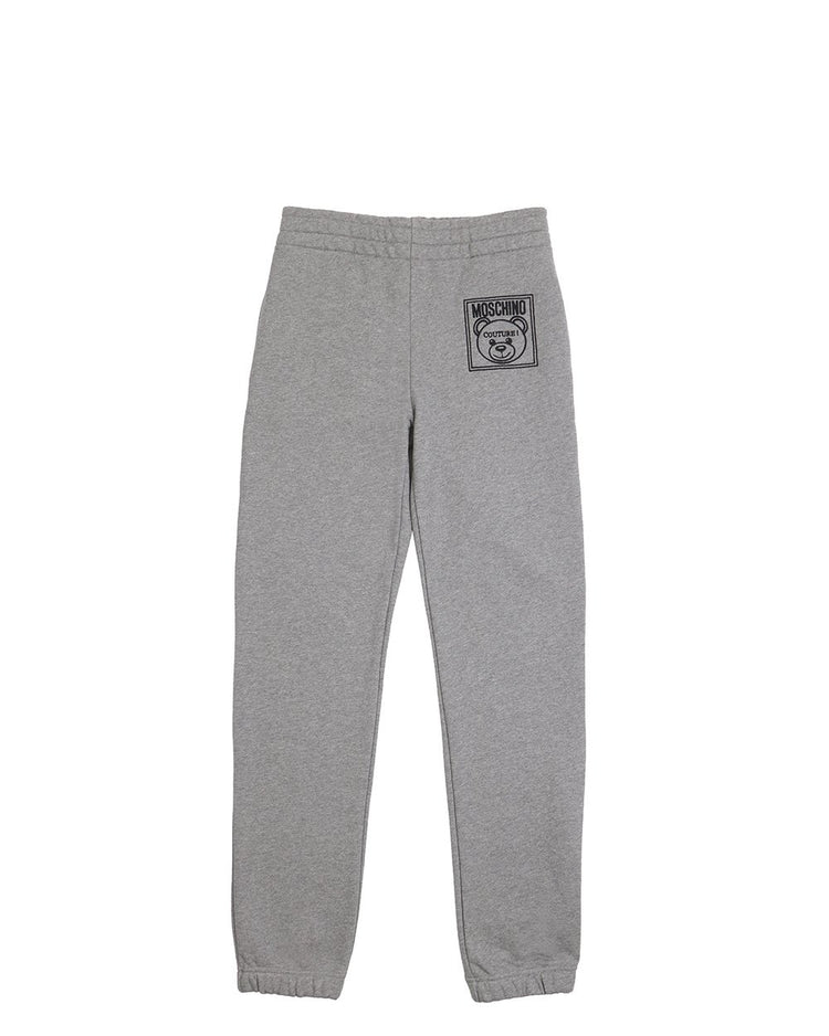 Teddy Label Elastic Cotton Pants