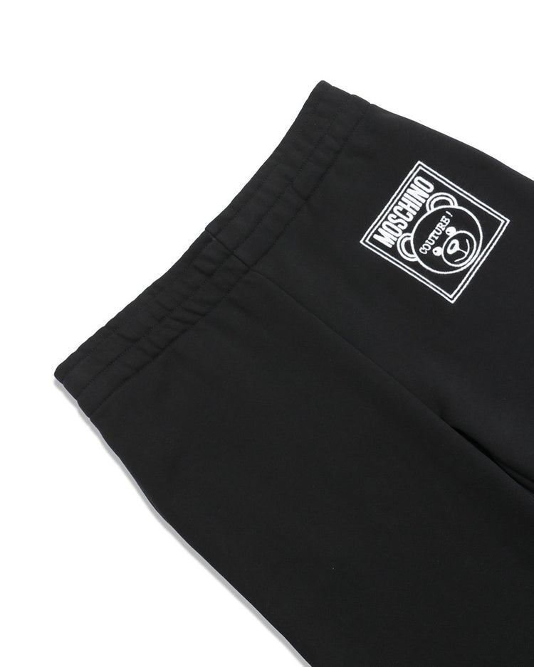 Teddy Label Elastic Cotton Pants