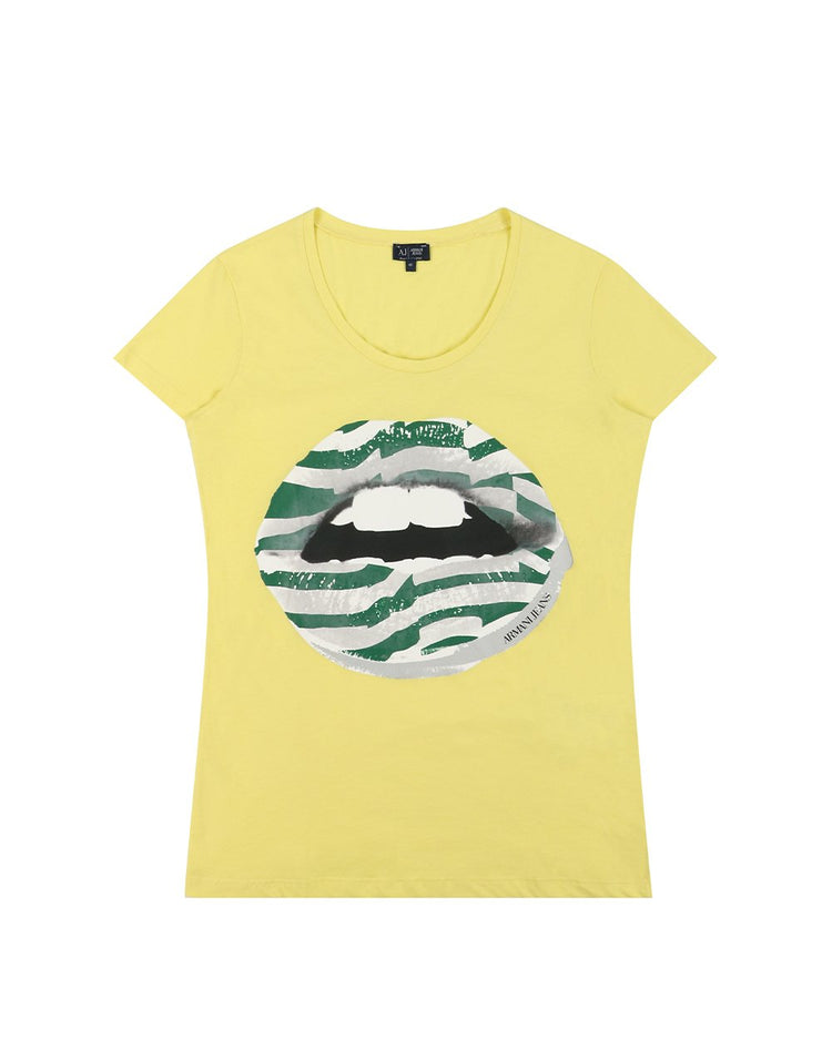 Printed Crew Neck Short Sleeves T-Shirt