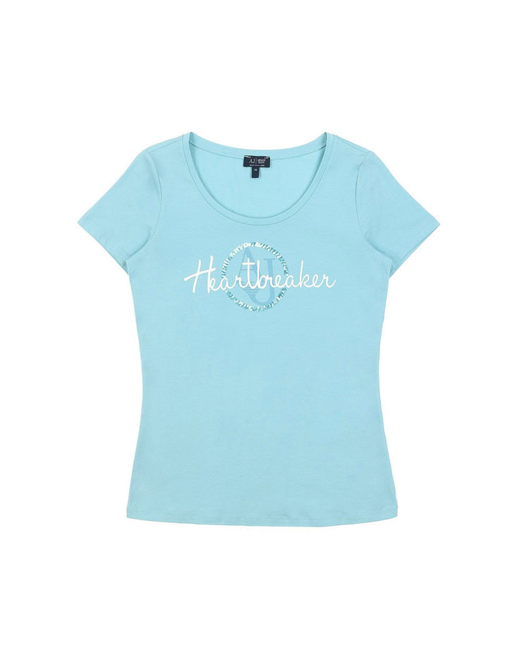 Printed Crew Neck Short Sleeves T-Shirt