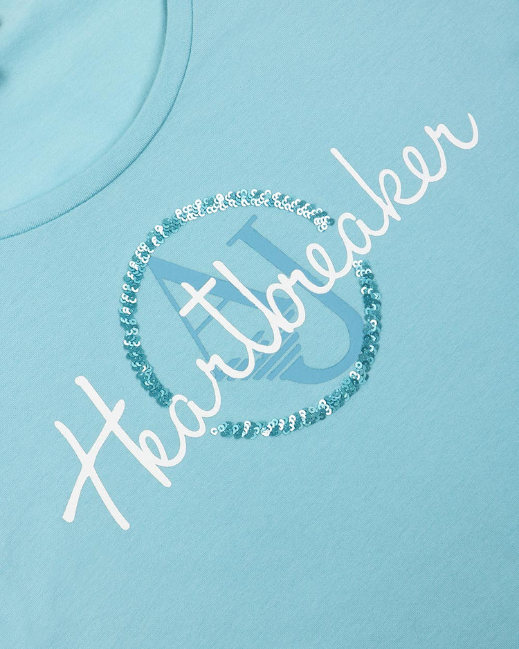 Printed Crew Neck Short Sleeves T-Shirt