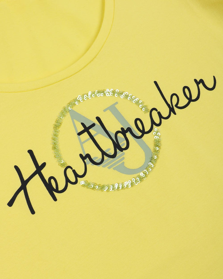 Printed Crew Neck Short Sleeves T-Shirt