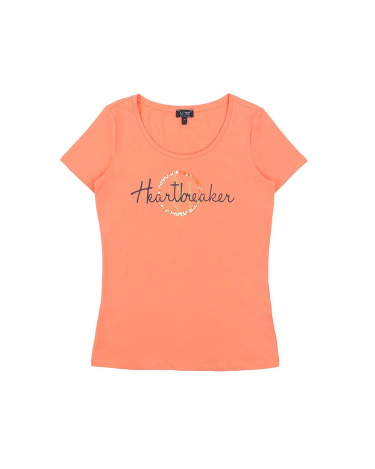 Printed Crew Neck Short Sleeves T-Shirt