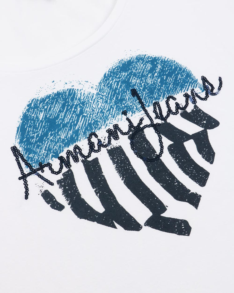 Printed Crew Neck Short Sleeves T-Shirt