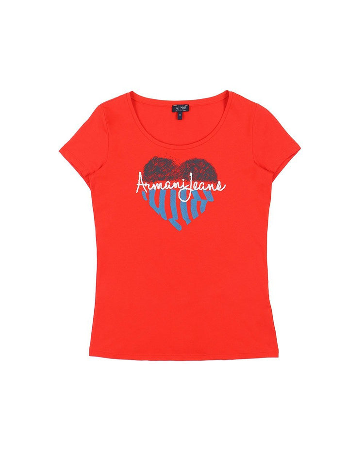 Printed Crew Neck Short Sleeves T-Shirt
