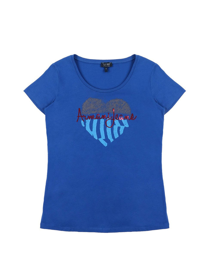 Printed Crew Neck Short Sleeves T-Shirt