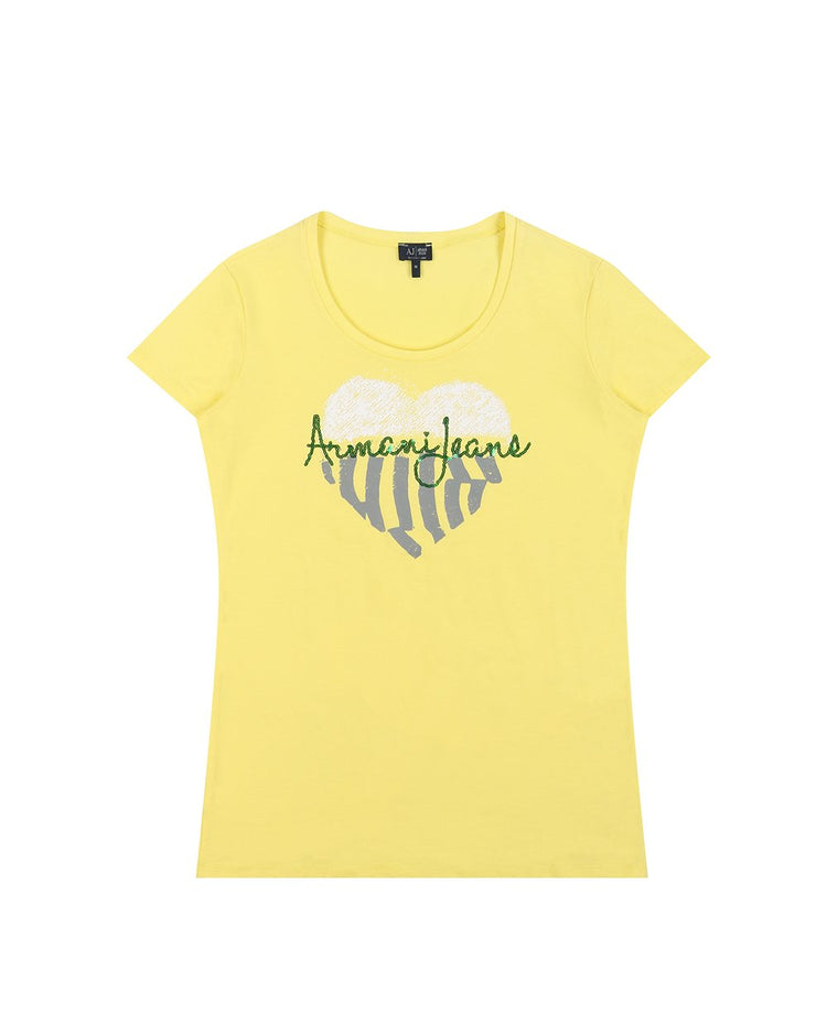 Printed Crew Neck Short Sleeves T-Shirt
