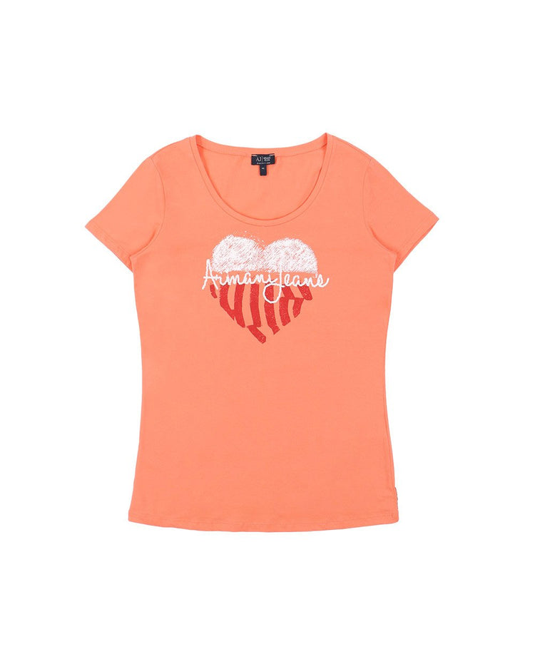 Printed Crew Neck Short Sleeves T-Shirt