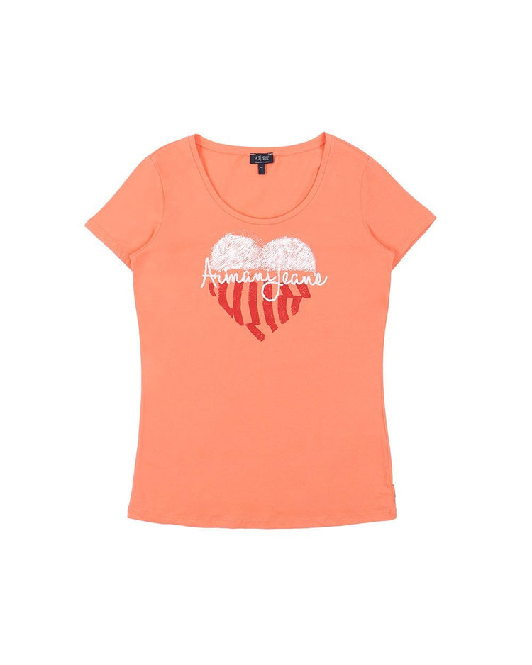 Printed Crew Neck Short Sleeves T-Shirt