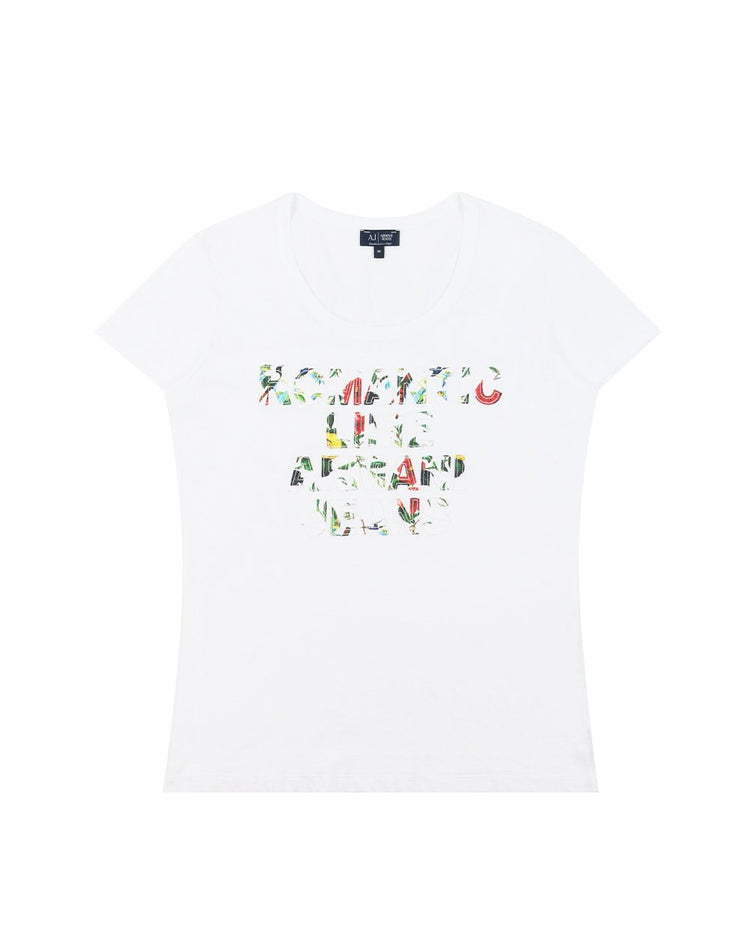 Printed Crew Neck Short Sleeves T-Shirt