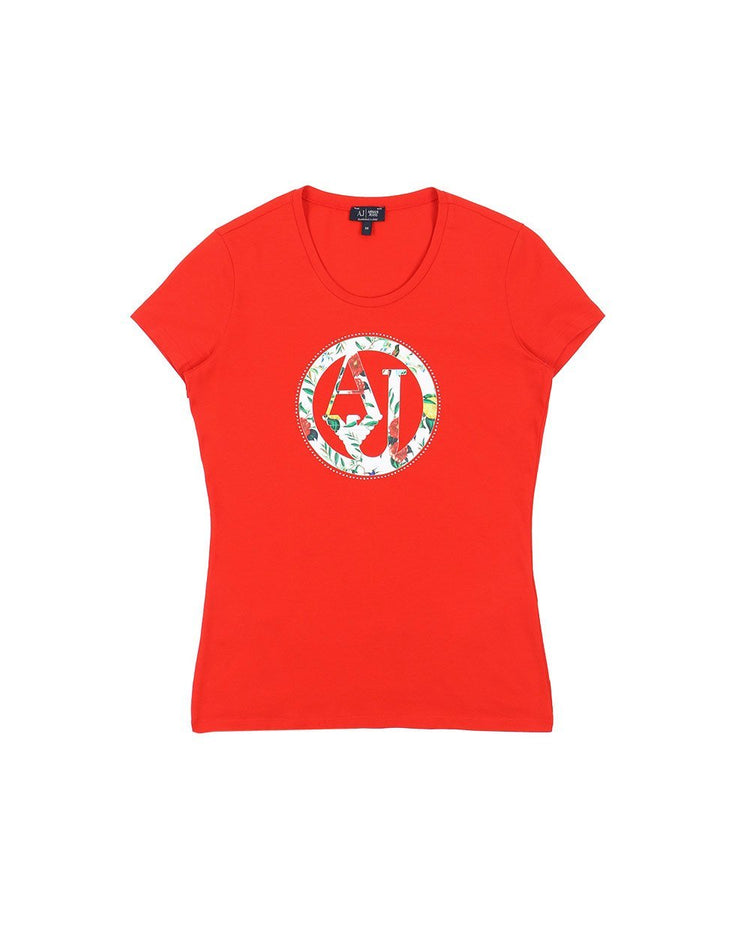 Printed Crew Neck Short Sleeves T-Shirt