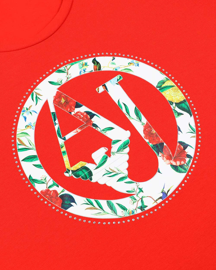 Printed Crew Neck Short Sleeves T-Shirt