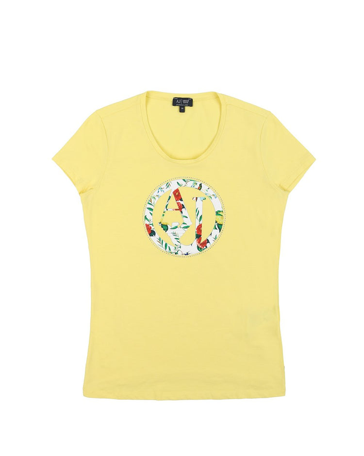 Printed Crew Neck Short Sleeves T-Shirt