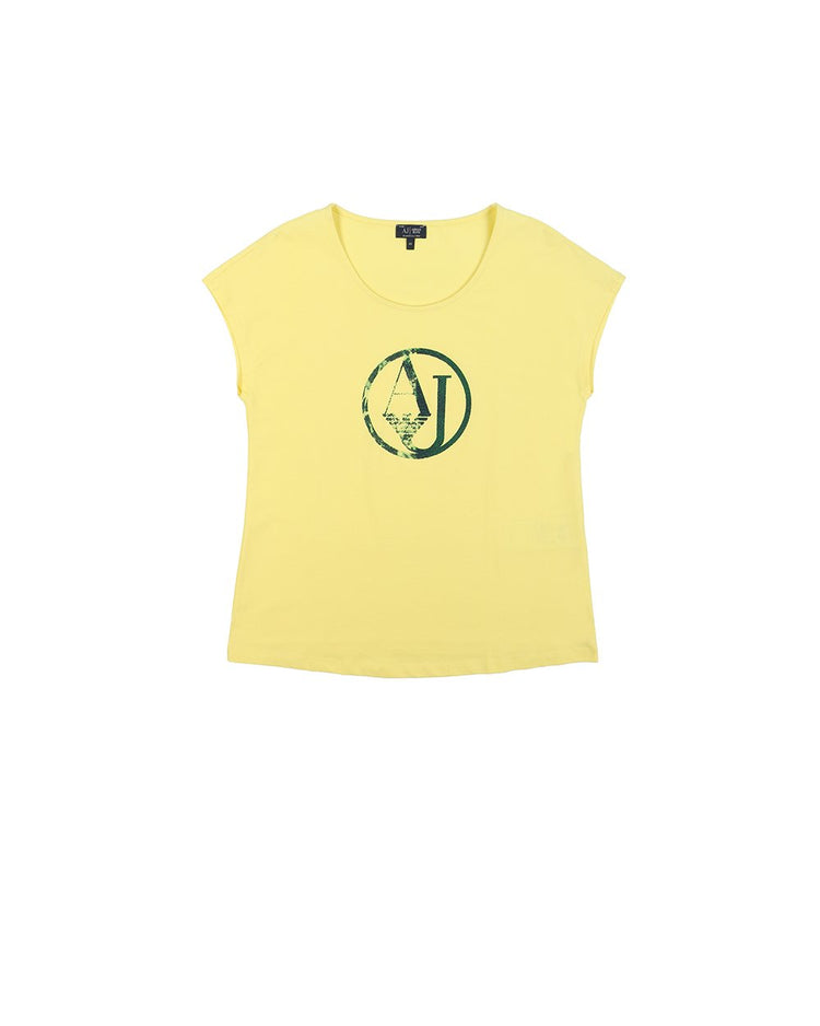 Printed Crew Neck Short Sleeves T-Shirt