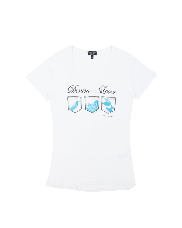 Printed Crew Neck Short Sleeves T-Shirt