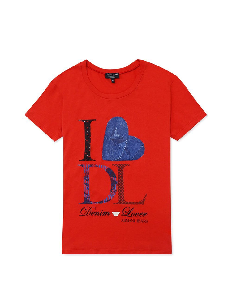 Printed Crew Neck Short Sleeves T-Shirt