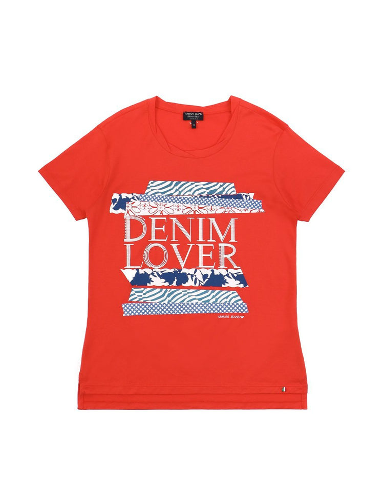 Printed Round Neck Short Sleeves T-shirt