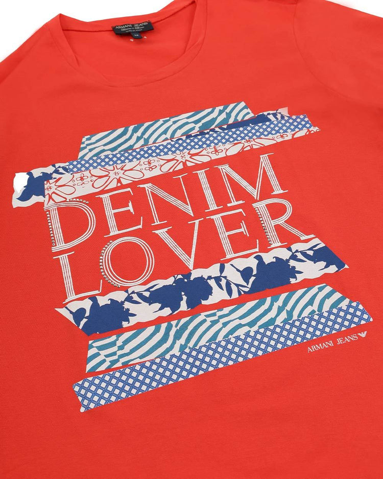 Printed Round Neck Short Sleeves T-shirt