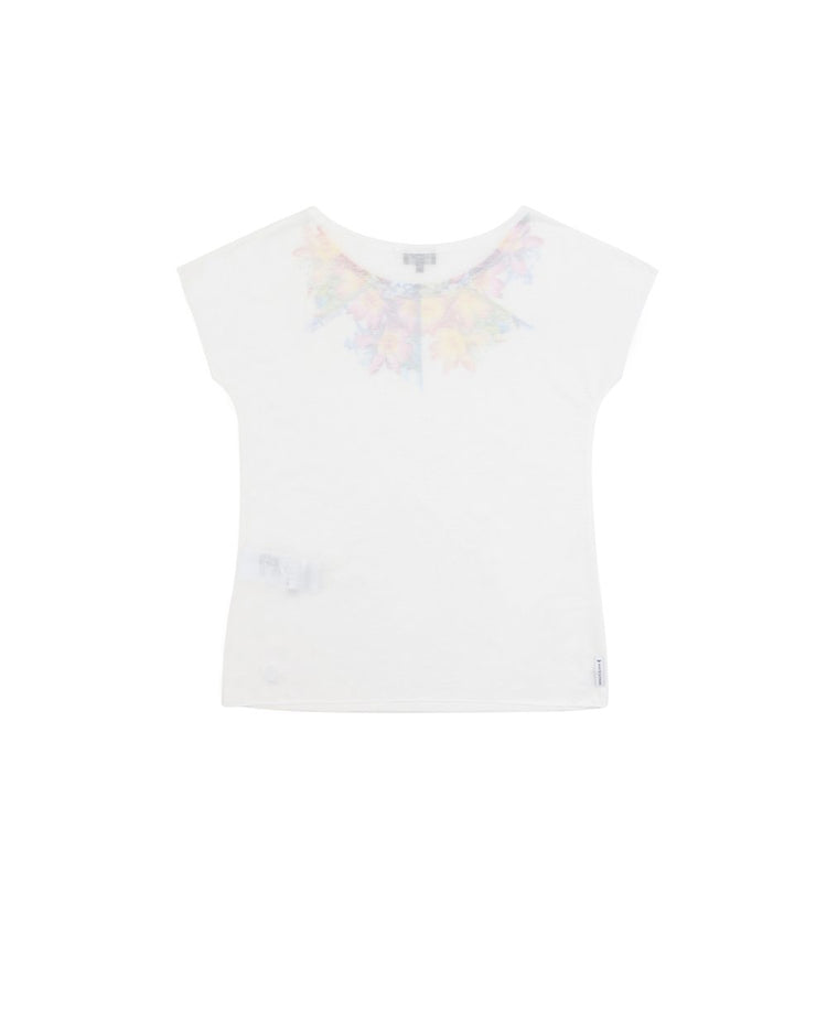 Printed Round Neck Short Sleeves T-shirt