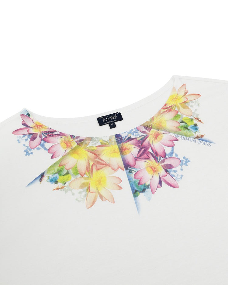 Printed Round Neck Short Sleeves T-shirt
