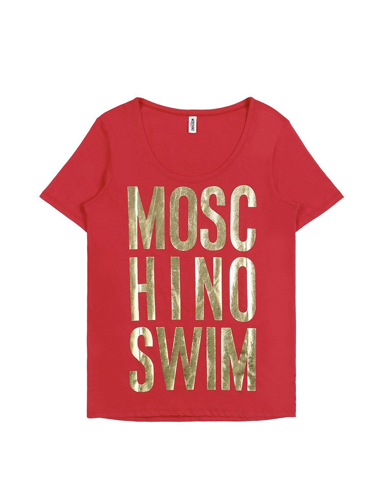 Printed Round Neck Short-Sleeves T-shirt