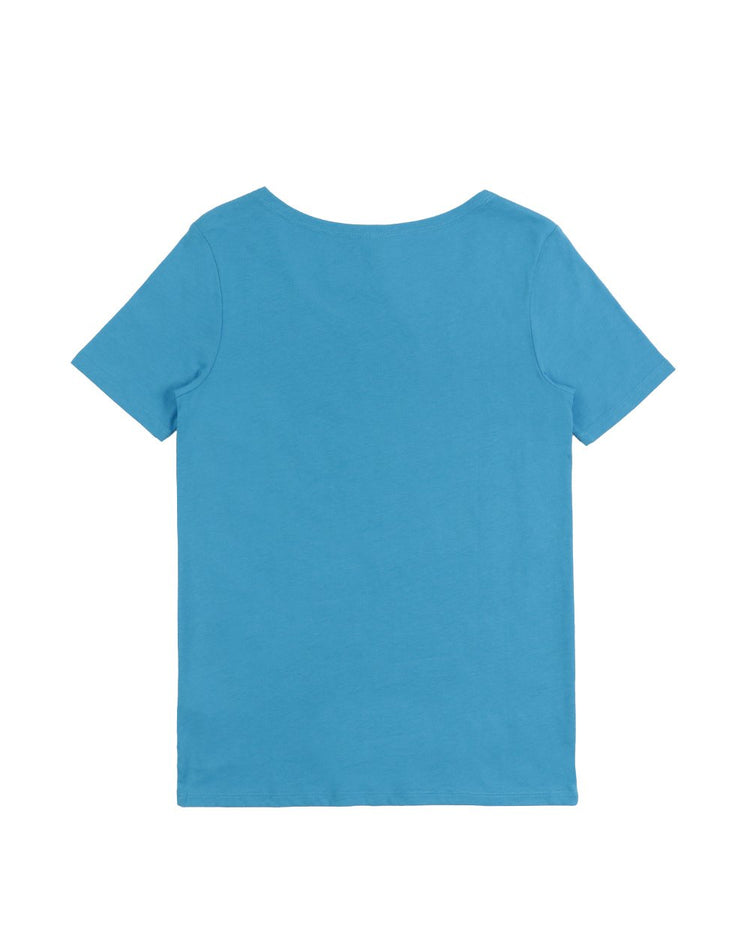 Printed Round Neck Short-Sleeves T-shirt