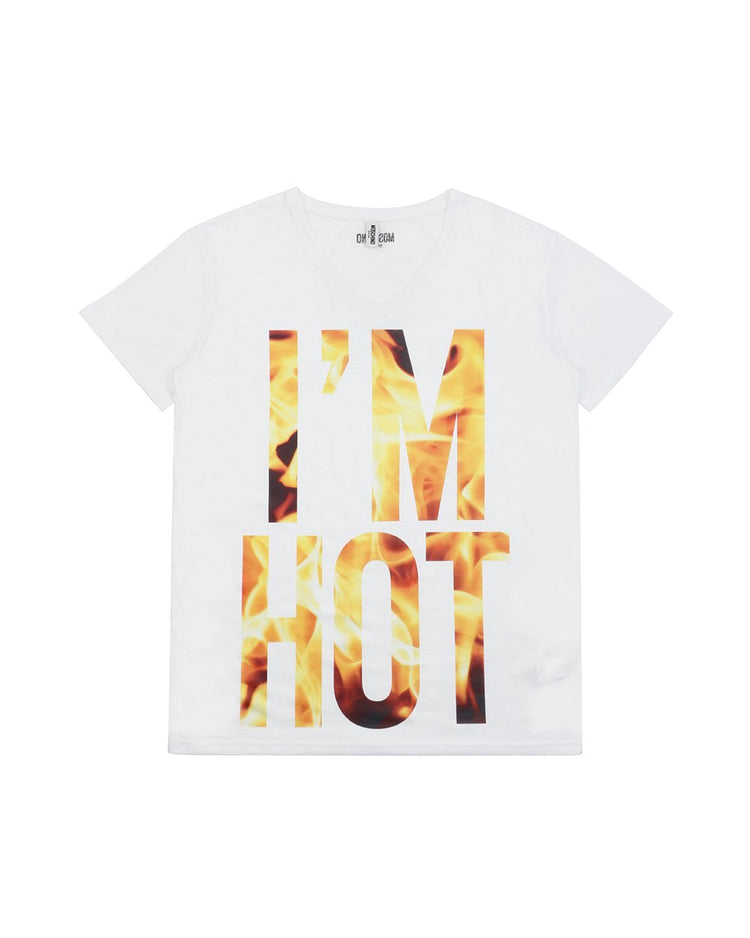 Printed V-Neck Short-Sleeves T-shirt
