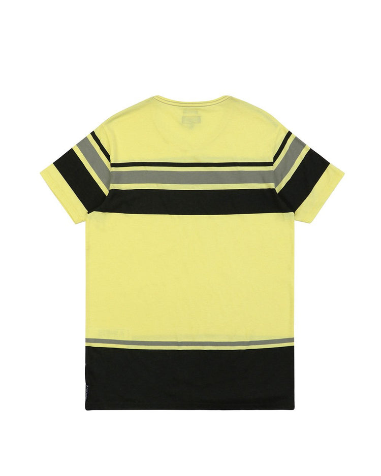 Patchwork Round Neck Short Sleeved T-shirt