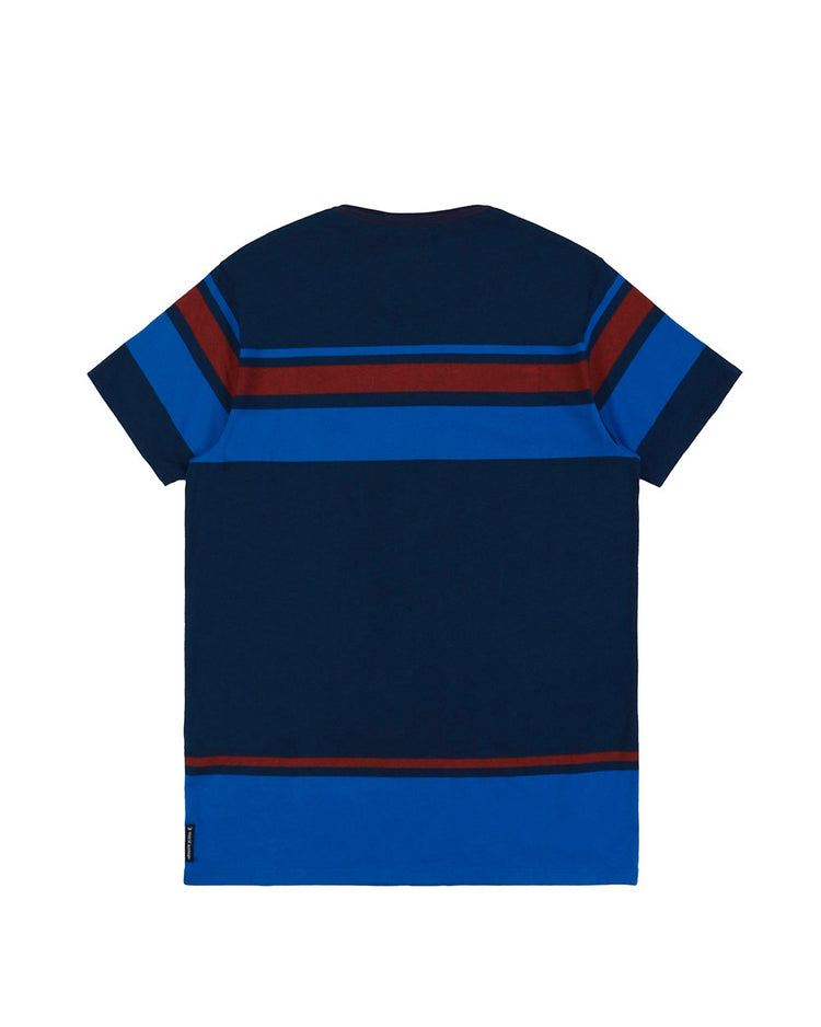 Patchwork Round Neck Short Sleeved T-shirt
