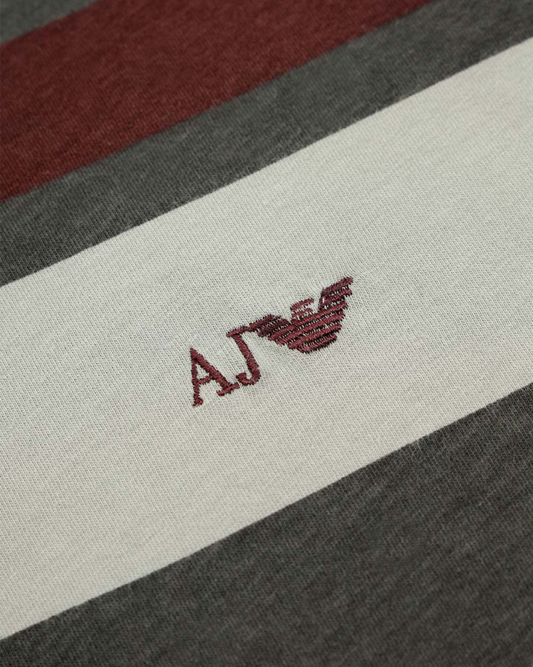Patchwork Round Neck Short Sleeved T-shirt