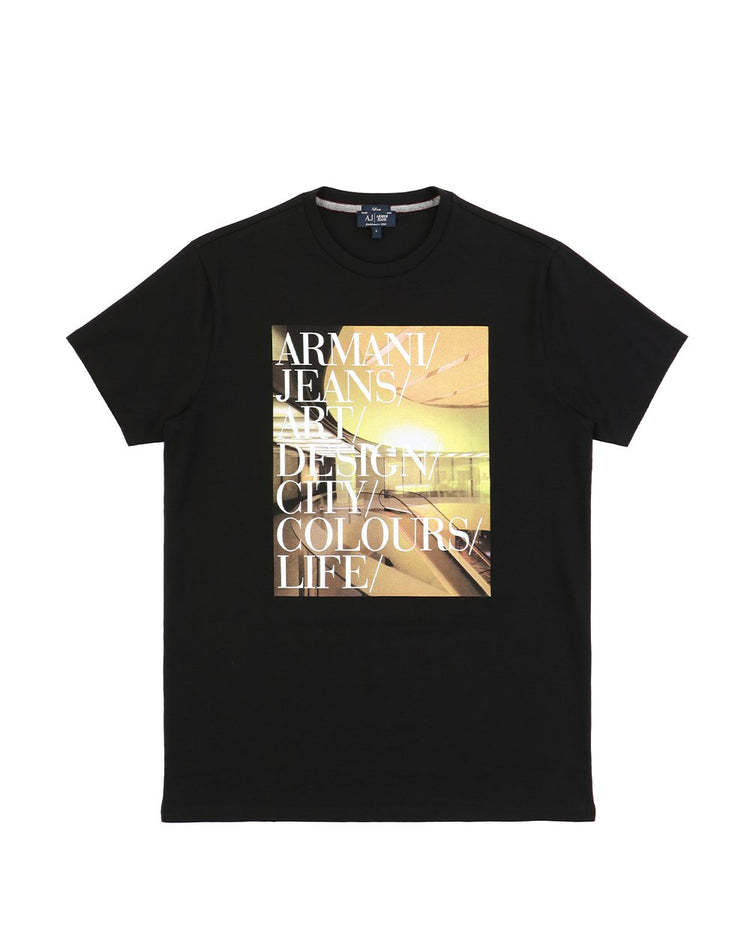 Printed Round Neck Short Sleeves T-shirt