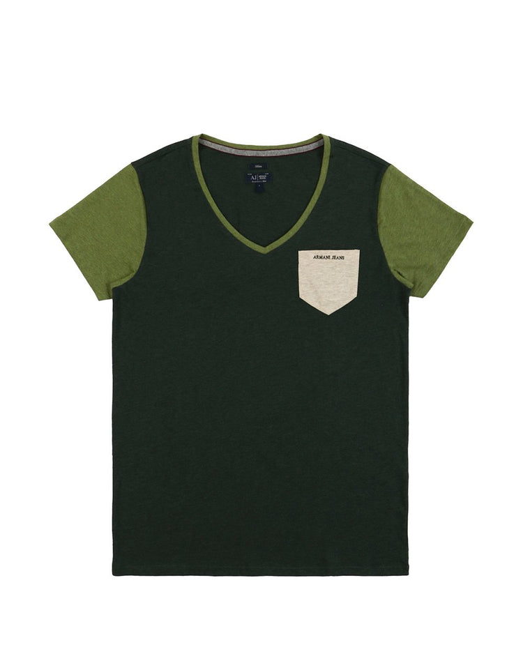 Cotton V-neck T-shirt - ISSI Outlet