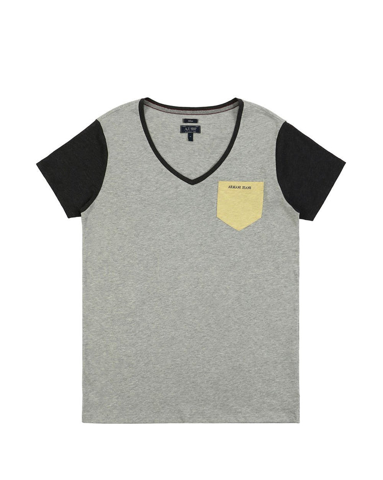 Cotton V-neck T-shirt - ISSI Outlet