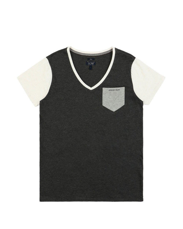 Cotton V-neck T-shirt - ISSI Outlet