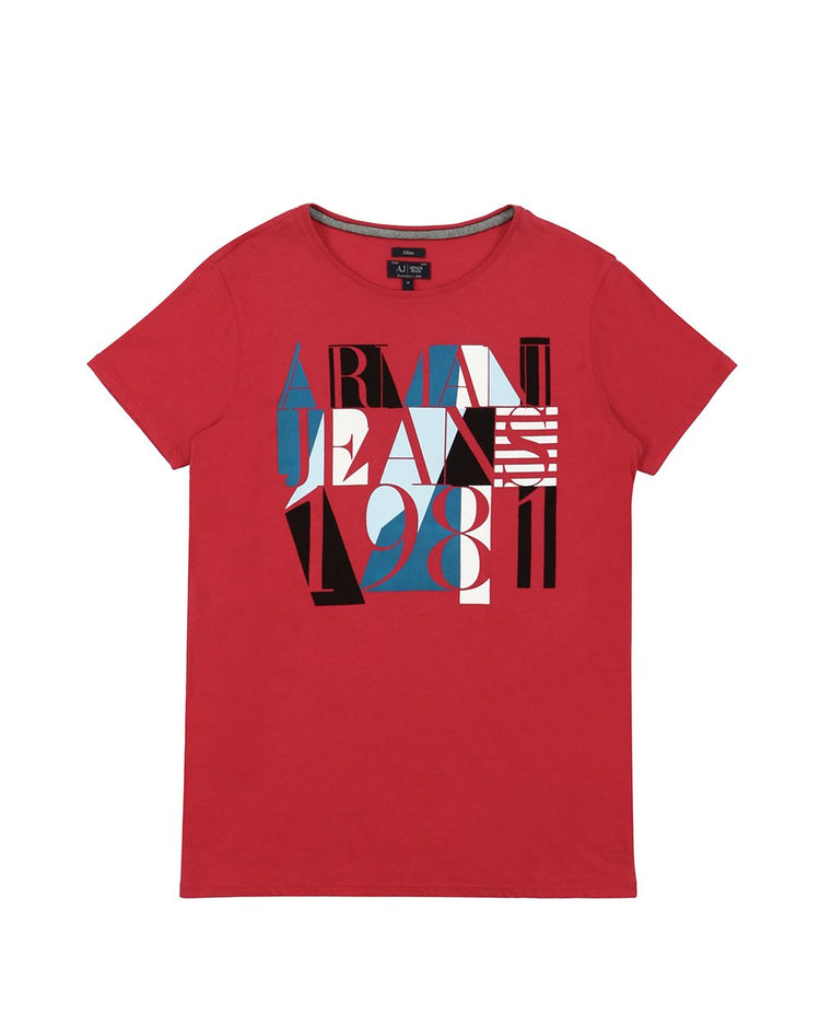 Printed Round Neck Short Sleeves T-shirt
