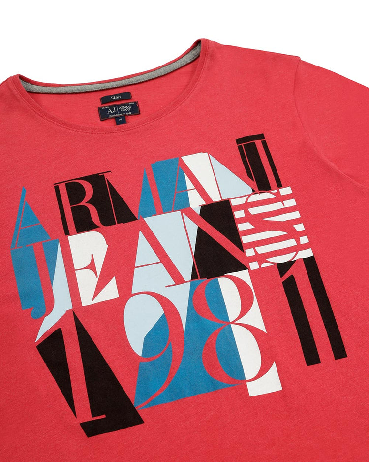 Printed Round Neck Short Sleeves T-shirt