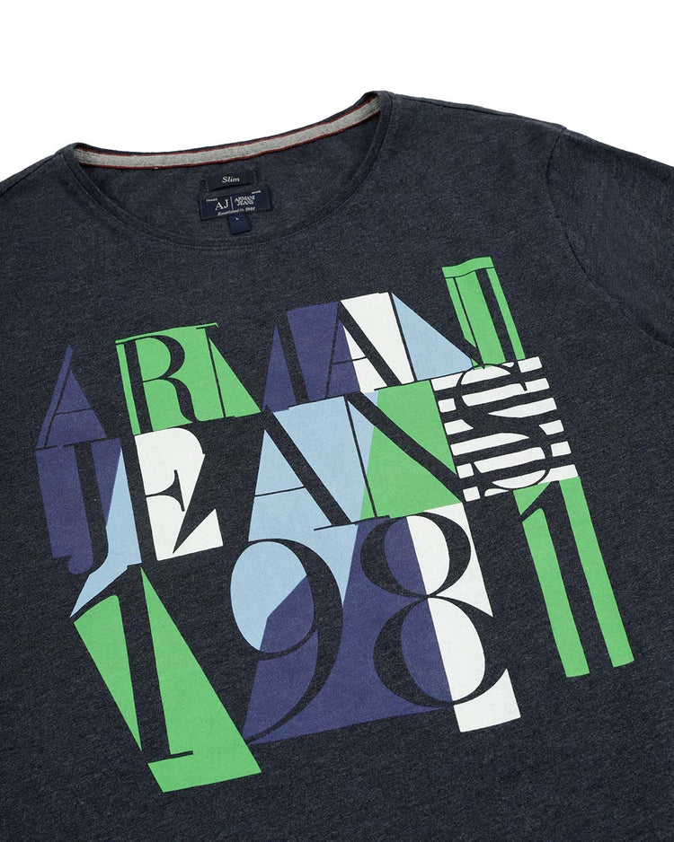 Printed Round Neck Short Sleeves T-shirt