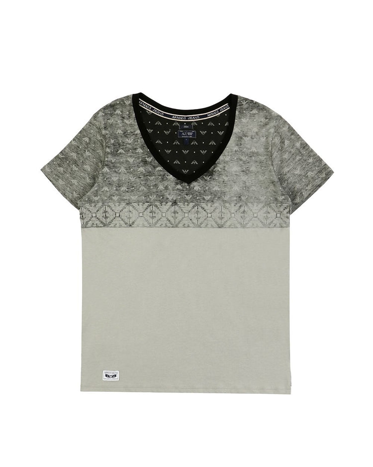 Printed Round Neck Short Sleeves T-shirt