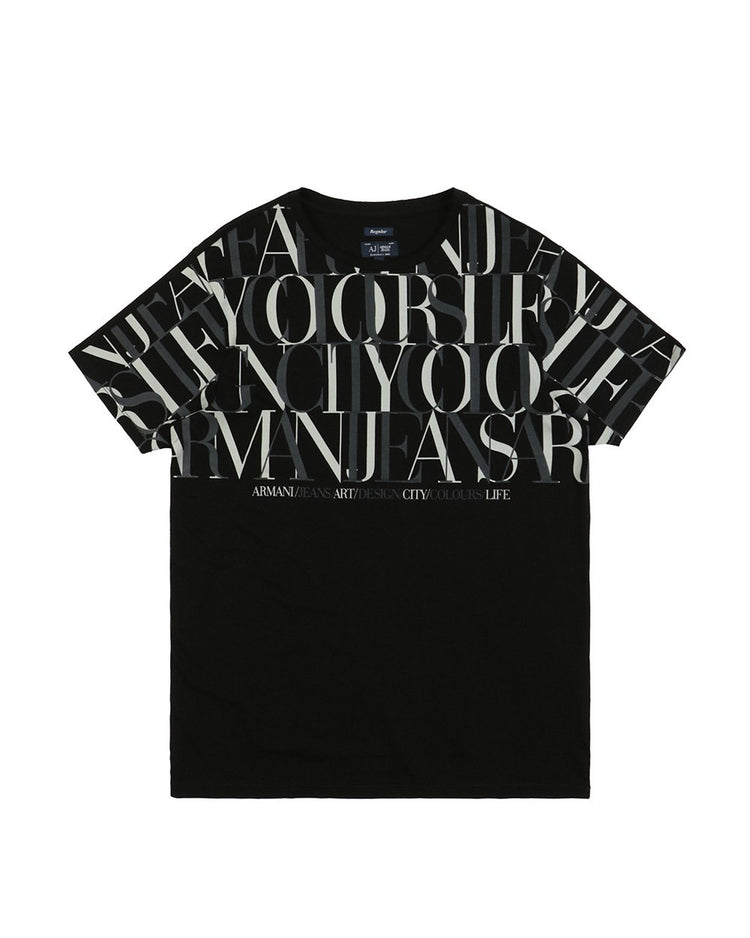 Printed Round Neck Short Sleeves T-shirt