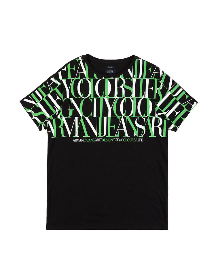 Printed Round Neck Short Sleeves T-shirt - ISSI Outlet