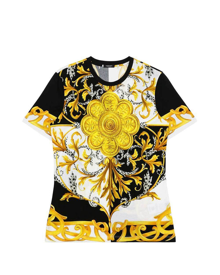 Printed Short Sleeves Round Neck T-shirt