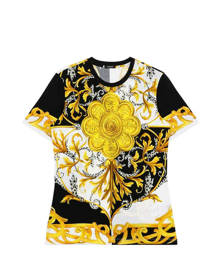 Printed Short Sleeves Round Neck T-shirt